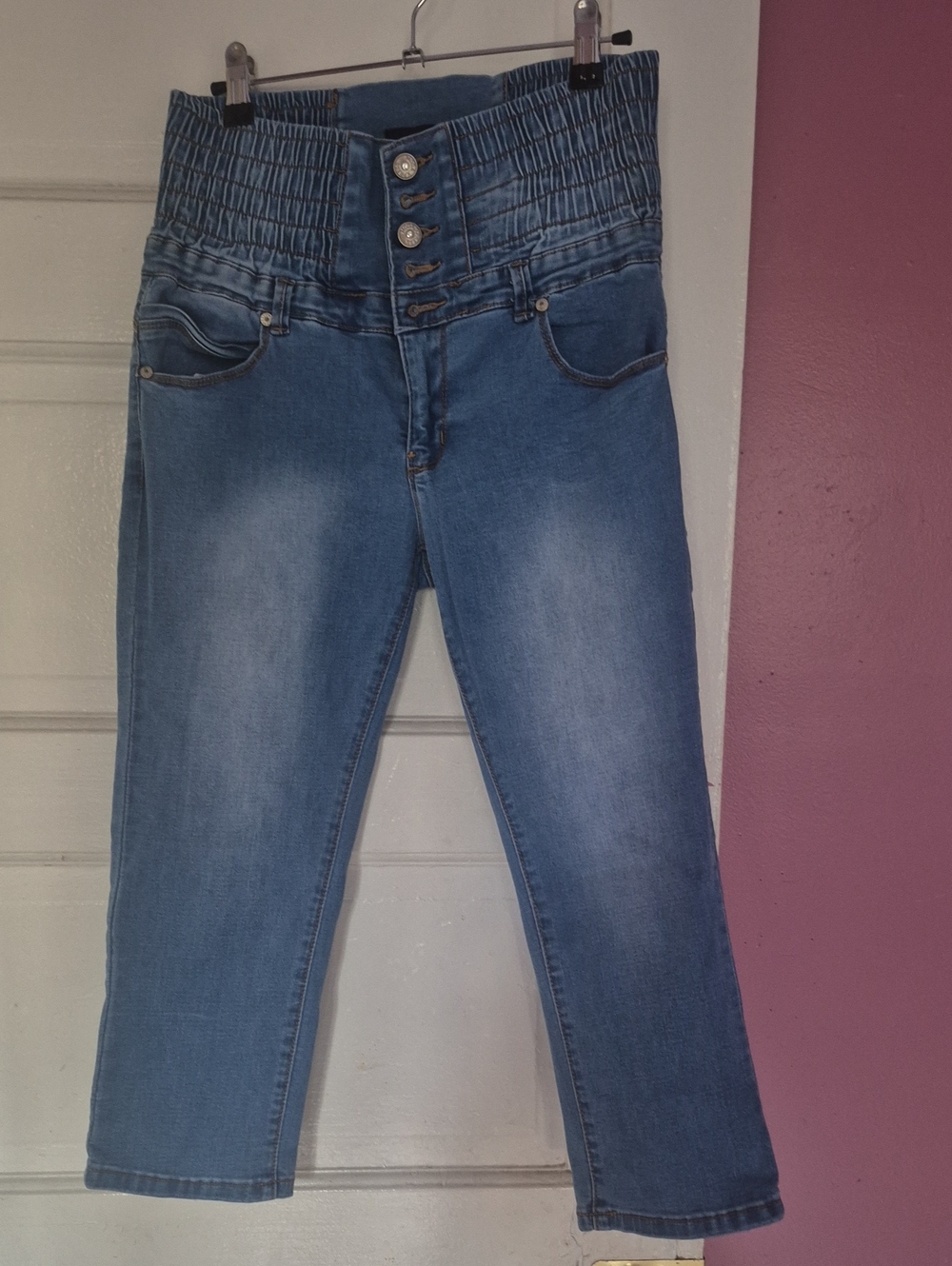 High-Waist Stretch Blue Women’s Jeans